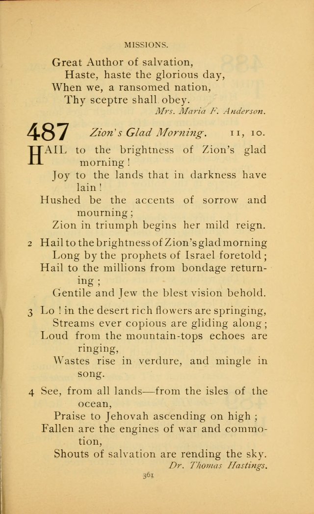 Hymn Book of the United Evangelical Church page 361