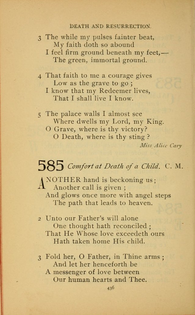 Hymn Book of the United Evangelical Church page 436