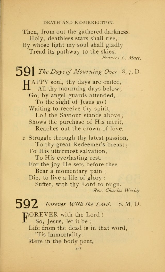 Hymn Book of the United Evangelical Church page 441