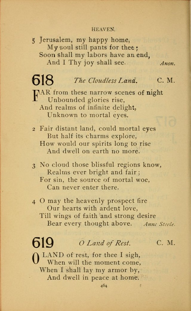 Hymn Book of the United Evangelical Church page 464