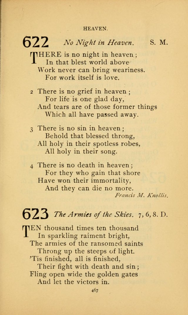 Hymn Book of the United Evangelical Church page 467