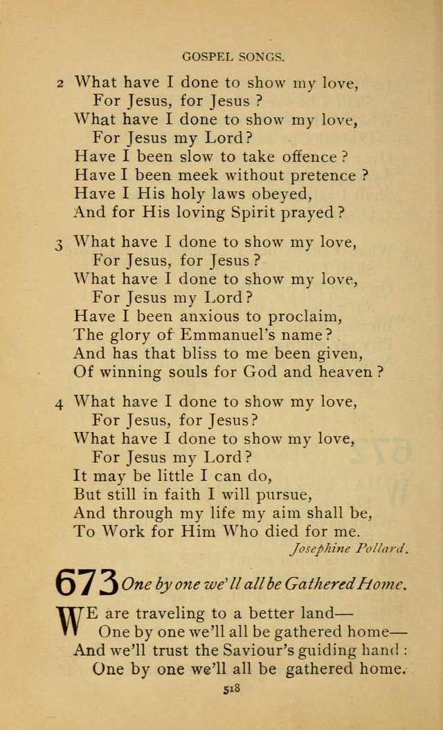 Hymn Book of the United Evangelical Church page 518