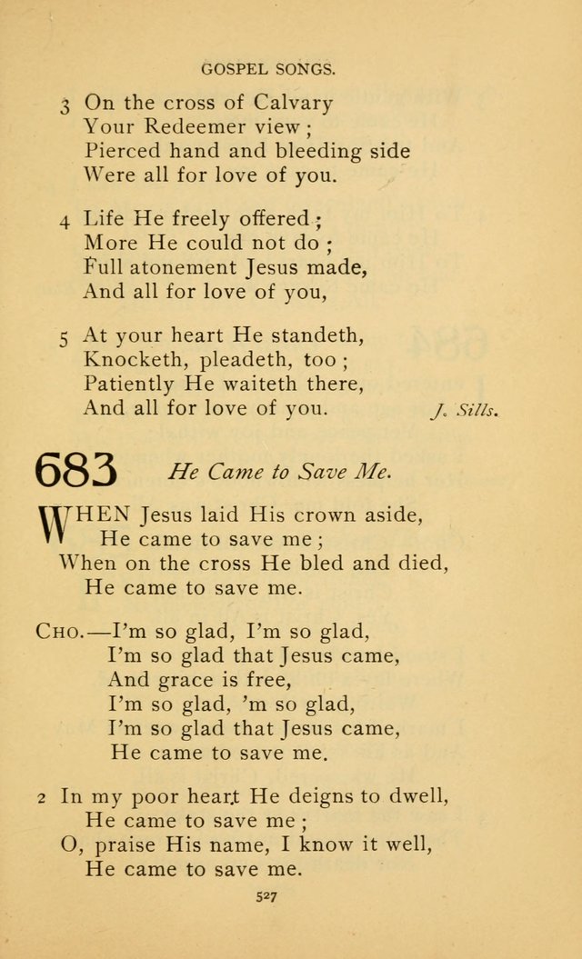 Hymn Book of the United Evangelical Church page 527