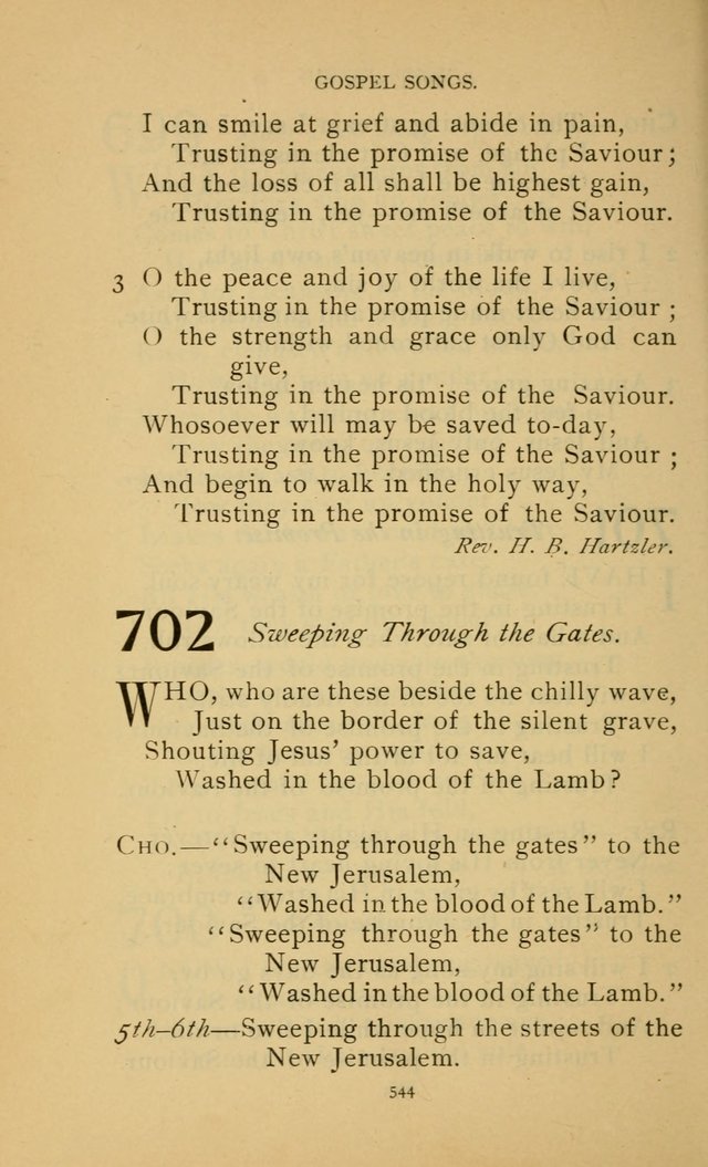 Hymn Book of the United Evangelical Church page 544