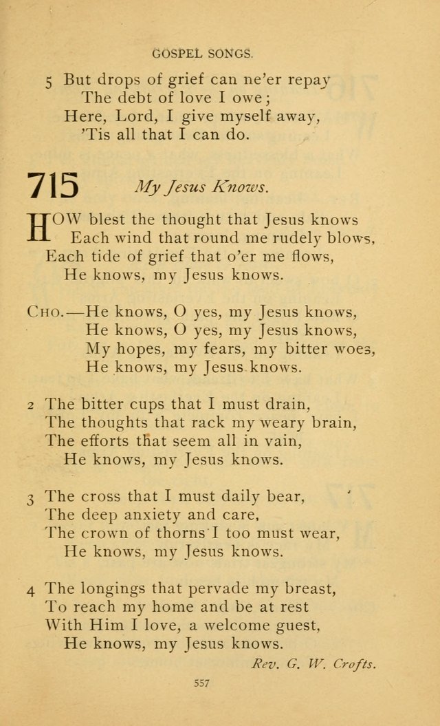 Hymn Book of the United Evangelical Church page 557
