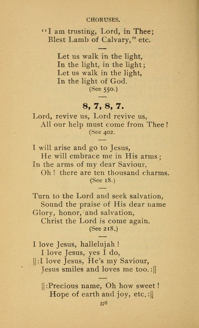 Hymn Book of the United Evangelical Church page 578