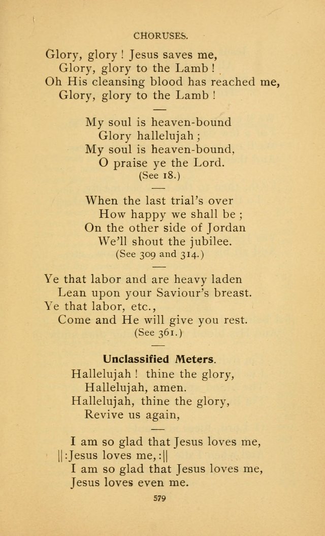 Hymn Book of the United Evangelical Church page 579