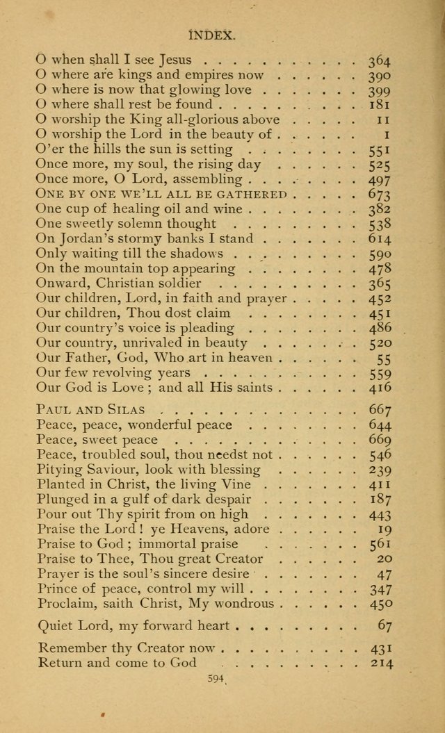 Hymn Book of the United Evangelical Church page 594
