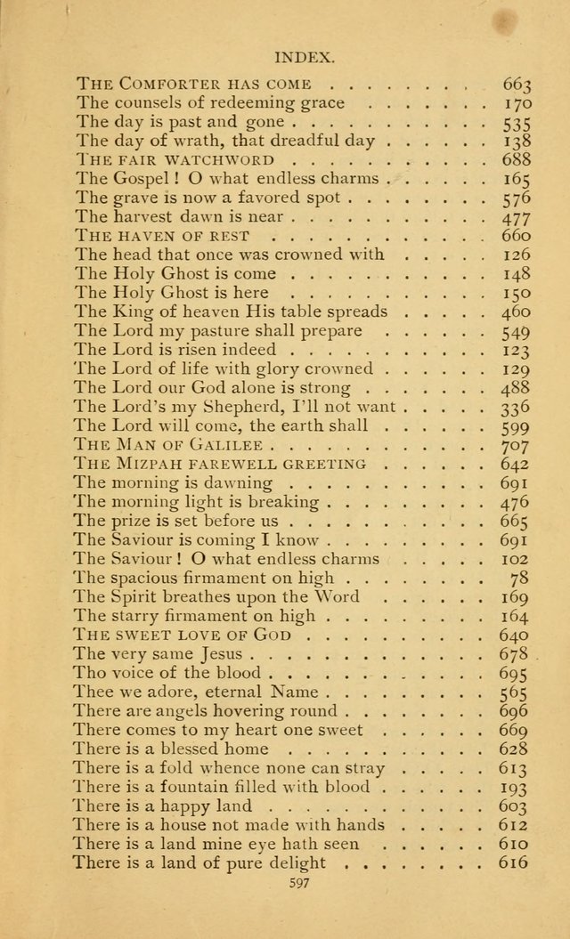Hymn Book of the United Evangelical Church page 597