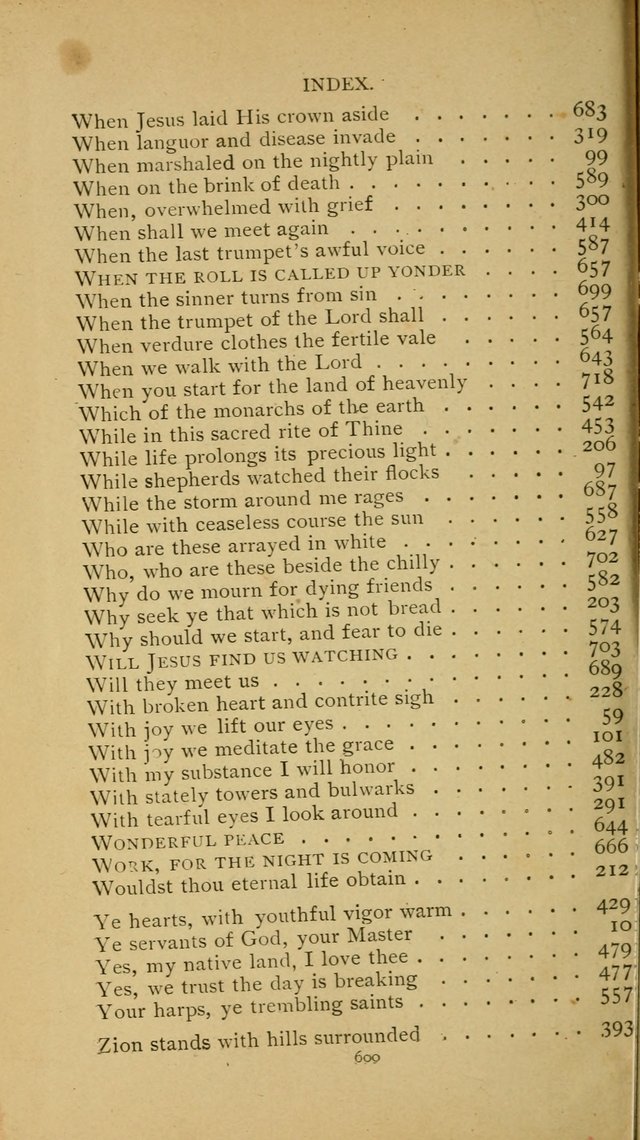 Hymn Book of the United Evangelical Church page 600