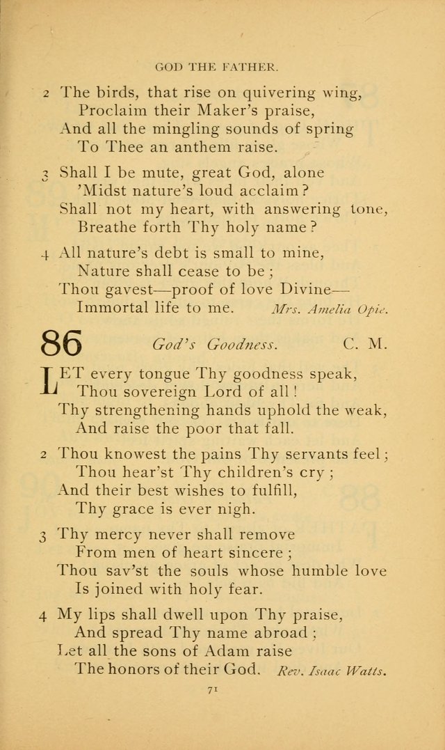 Hymn Book of the United Evangelical Church page 71