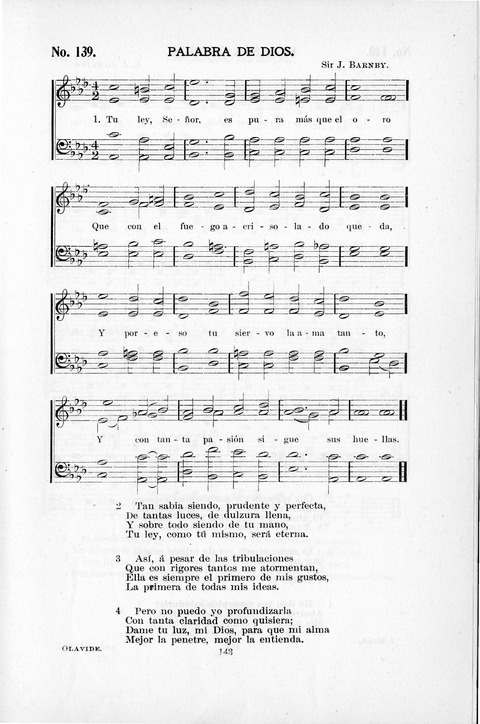 Himnario Cristiano para uso de las Iglesias Evangélicas page 143