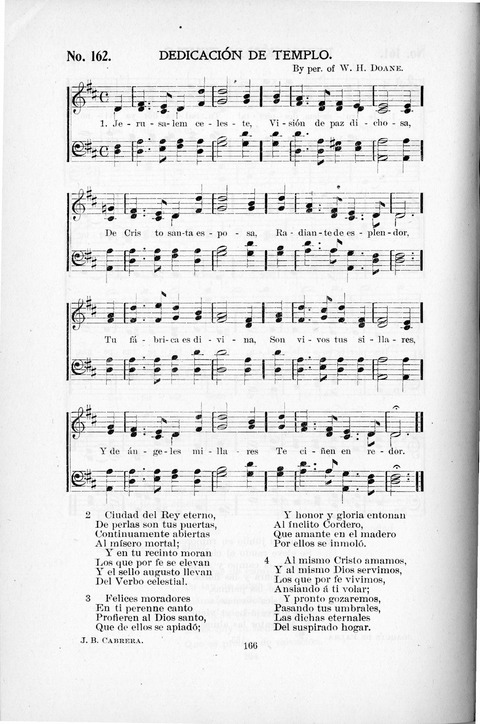 Himnario Cristiano para uso de las Iglesias Evangélicas page 166 |  Hymnary.org