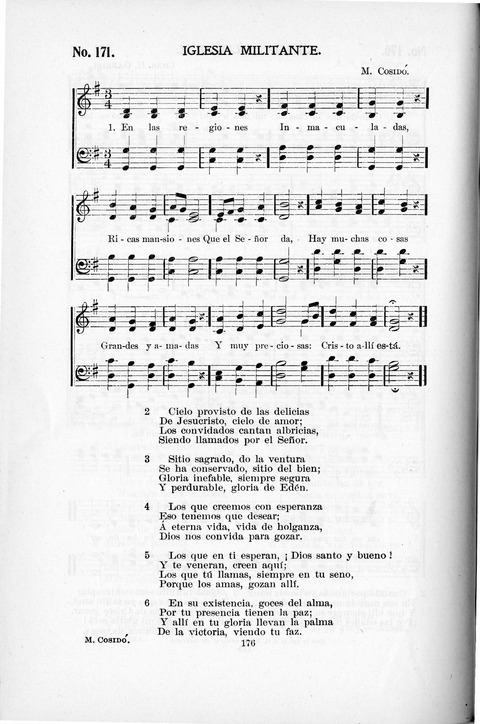 Himnario Cristiano para uso de las Iglesias Evangélicas page 176