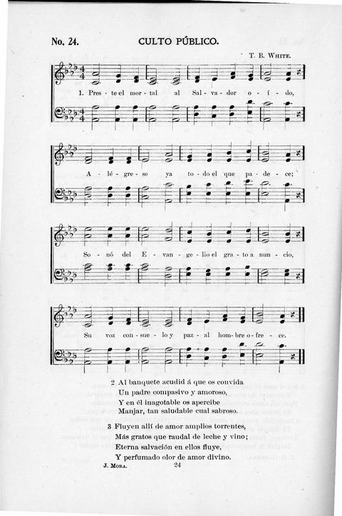 Himnario Cristiano para uso de las Iglesias Evangélicas page 24