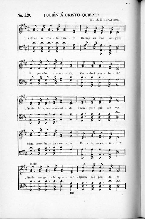 Himnario Cristiano para uso de las Iglesias Evangélicas page 246