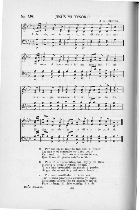 Himnario Cristiano para uso de las Iglesias Evangélicas page 260