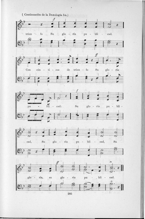 Himnario Cristiano para uso de las Iglesias Evangélicas page 285