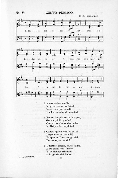 Himnario Cristiano para uso de las Iglesias Evangélicas page 29