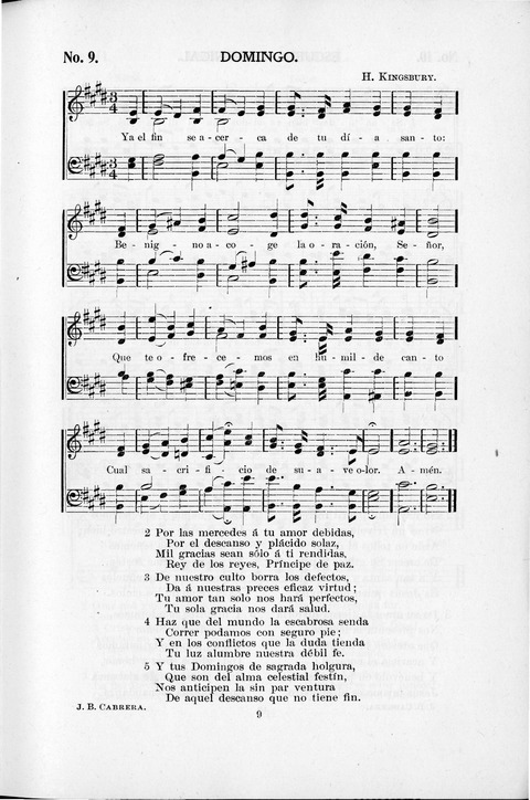 Himnario Cristiano para uso de las Iglesias Evangélicas page 9