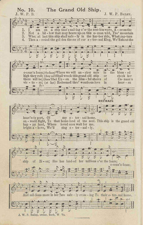 Harvest Carols: for the church, Sunday school, singing convention, singing school and all religious work and worship page 10