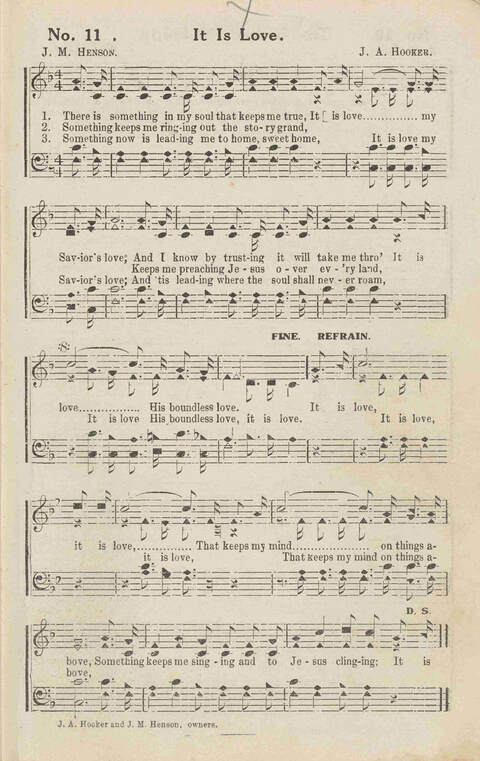 Harvest Carols: for the church, Sunday school, singing convention, singing school and all religious work and worship page 11