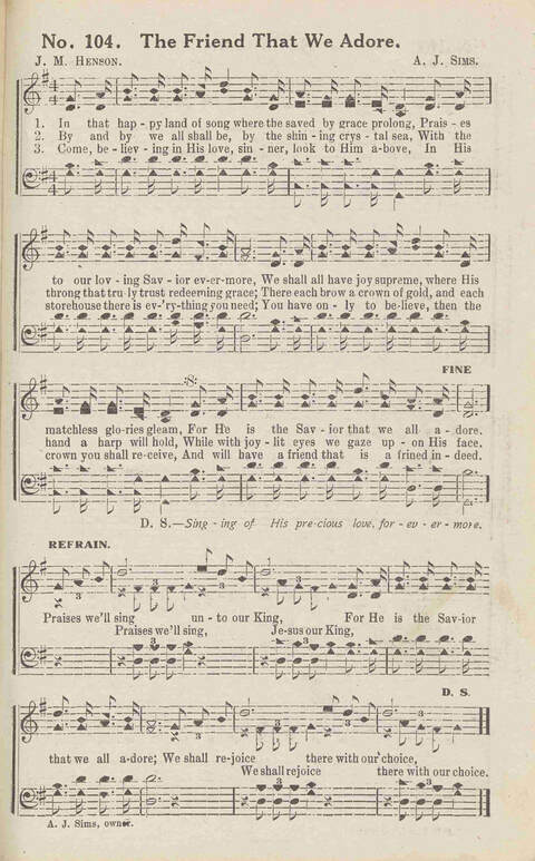 Harvest Carols: for the church, Sunday school, singing convention, singing school and all religious work and worship page 123