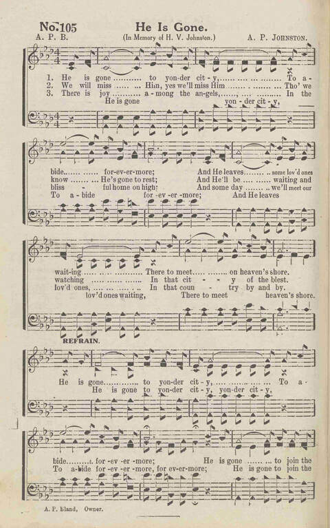 Harvest Carols: for the church, Sunday school, singing convention, singing school and all religious work and worship page 124