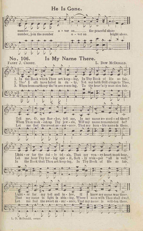 Harvest Carols: for the church, Sunday school, singing convention, singing school and all religious work and worship page 125