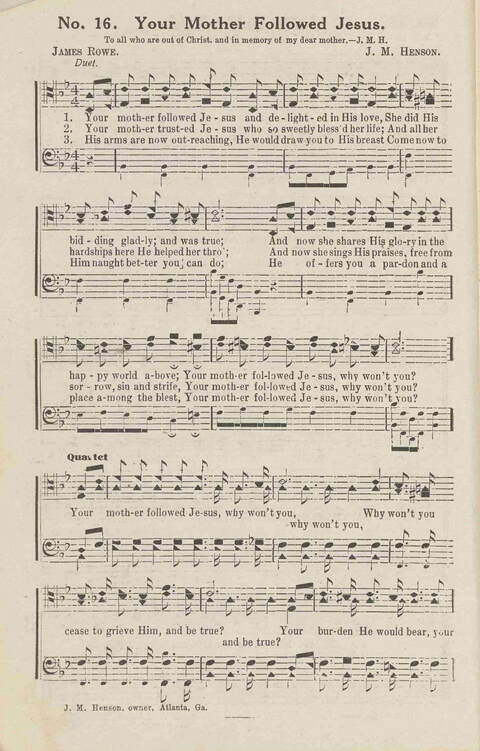 Harvest Carols: for the church, Sunday school, singing convention, singing school and all religious work and worship page 16