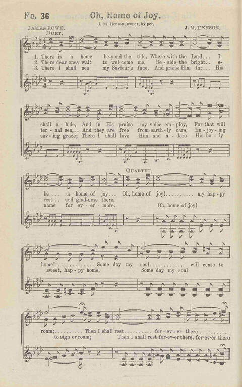 Harvest Carols: for the church, Sunday school, singing convention, singing school and all religious work and worship page 36