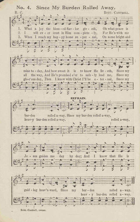 Harvest Carols: for the church, Sunday school, singing convention, singing school and all religious work and worship page 4