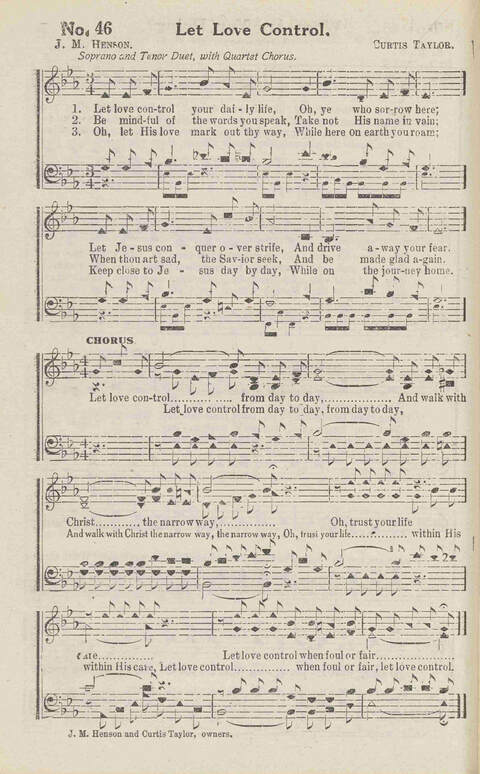 Harvest Carols: for the church, Sunday school, singing convention, singing school and all religious work and worship page 46