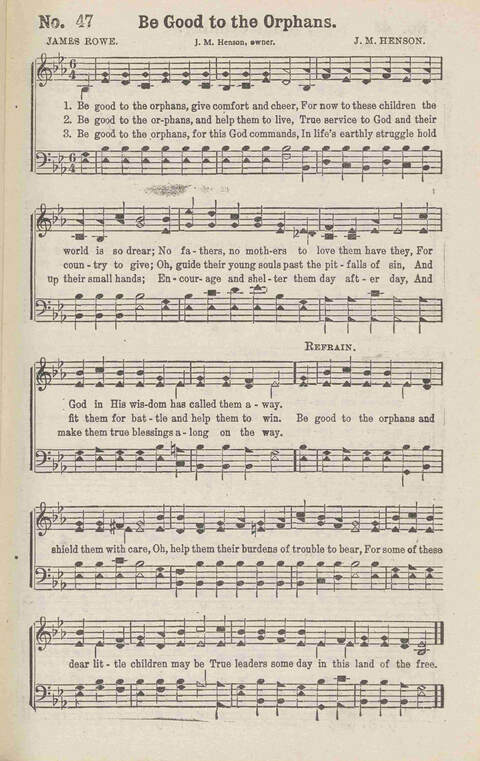 Harvest Carols: for the church, Sunday school, singing convention, singing school and all religious work and worship page 47