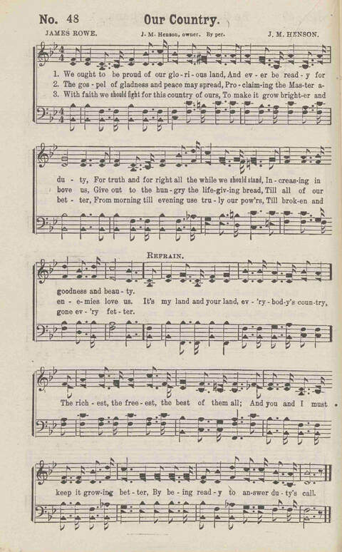 Harvest Carols: for the church, Sunday school, singing convention, singing school and all religious work and worship page 48