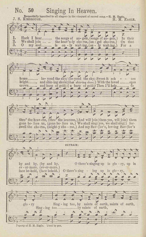 Harvest Carols: for the church, Sunday school, singing convention, singing school and all religious work and worship page 50