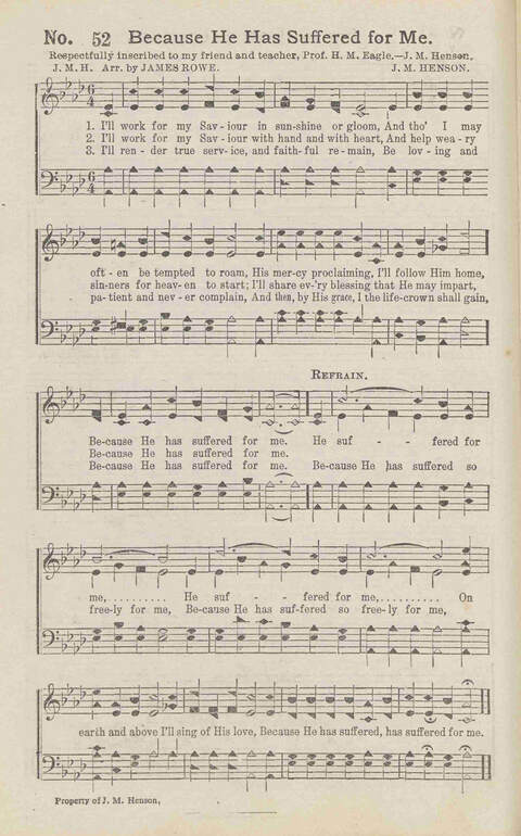 Harvest Carols: for the church, Sunday school, singing convention, singing school and all religious work and worship page 52