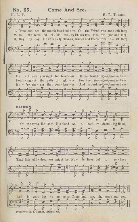 Harvest Carols: for the church, Sunday school, singing convention, singing school and all religious work and worship page 65