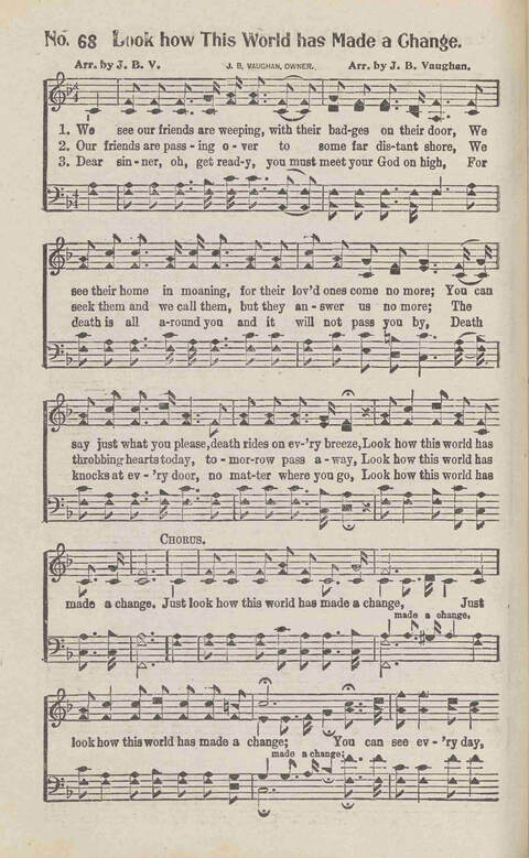 Harvest Carols: for the church, Sunday school, singing convention, singing school and all religious work and worship page 68