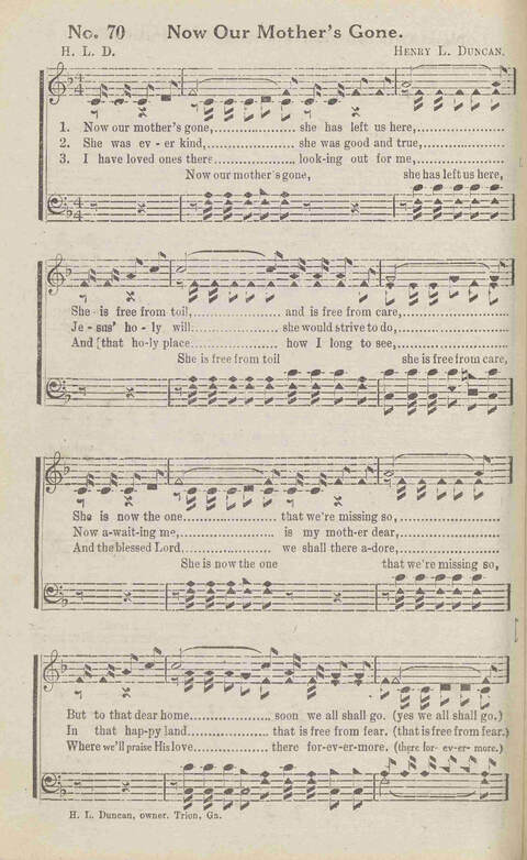 Harvest Carols: for the church, Sunday school, singing convention, singing school and all religious work and worship page 70