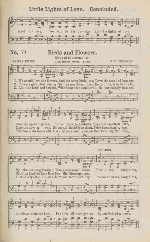 Harvest Carols: for the church, Sunday school, singing convention, singing school and all religious work and worship page 75