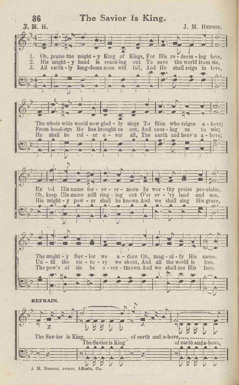 Harvest Carols: for the church, Sunday school, singing convention, singing school and all religious work and worship page 98