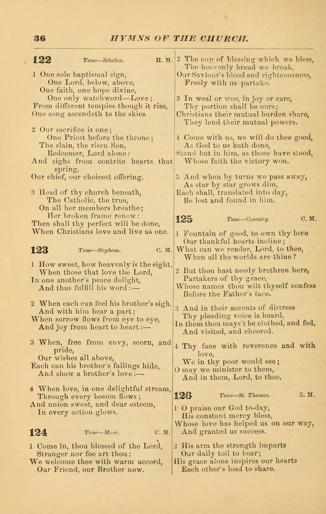 Hymns of the Church, Ancient and Modern: for the use of all who love to sing the praises of God in Christ, in the family, the school, or the church; with a discourse on music as a divine ordinance... page 36