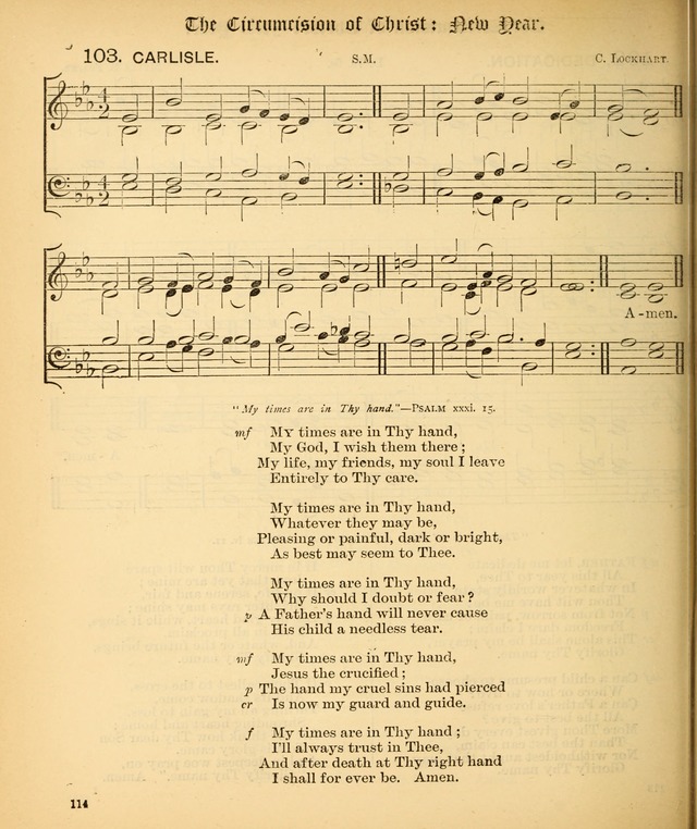 The Hymnal Companion to the Book of Common Prayer with accompanying tunes (3rd ed., rev. and enl.) page 114
