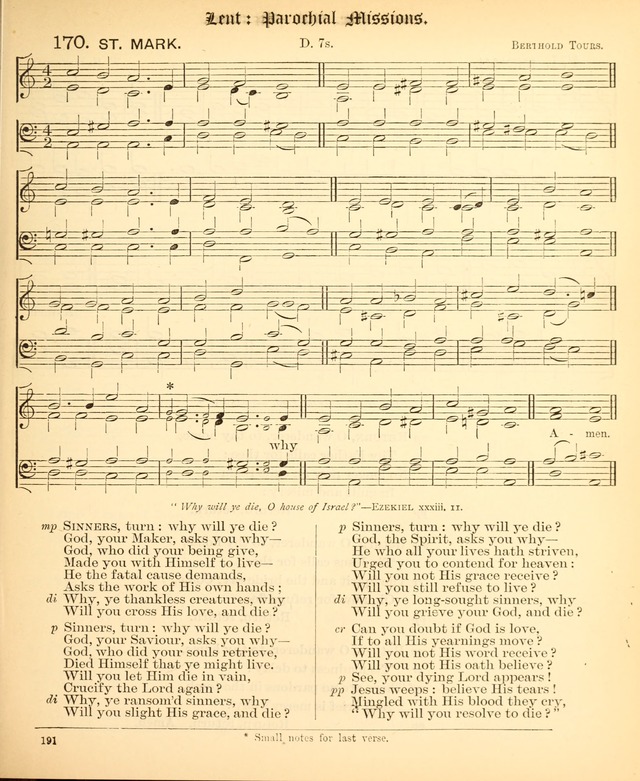The Hymnal Companion to the Book of Common Prayer with accompanying tunes (3rd ed., rev. and enl.) page 191