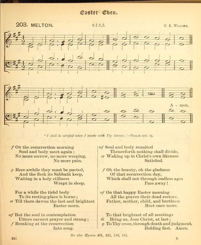 The Hymnal Companion to the Book of Common Prayer with accompanying tunes (3rd ed., rev. and enl.) page 241