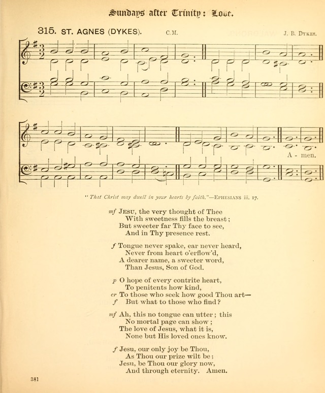 The Hymnal Companion to the Book of Common Prayer with accompanying tunes (3rd ed., rev. and enl.) page 381