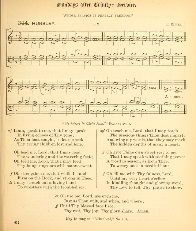The Hymnal Companion to the Book of Common Prayer with accompanying tunes (3rd ed., rev. and enl.) page 413