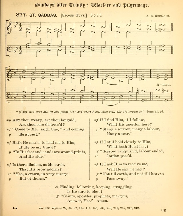 The Hymnal Companion to the Book of Common Prayer with accompanying tunes (3rd ed., rev. and enl.) page 449