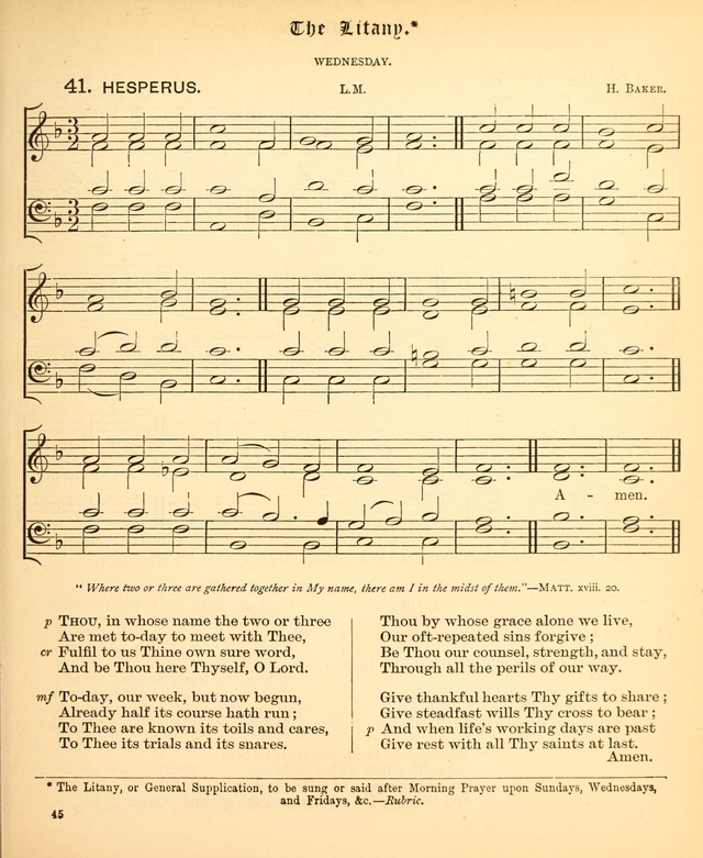 The Hymnal Companion to the Book of Common Prayer with accompanying tunes (3rd ed., rev. and enl.) page 45